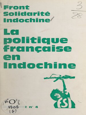 cover image of La politique française en Indochine